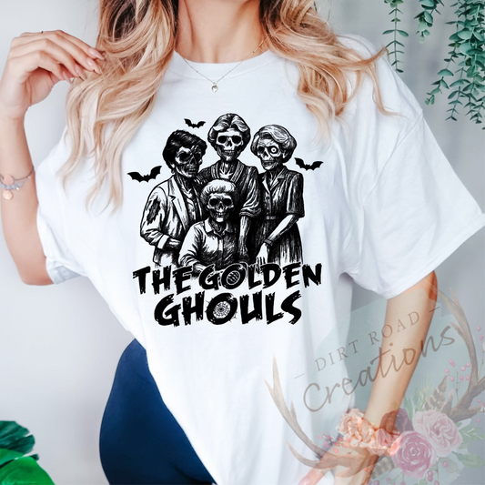 Golden ghouls screen print tee