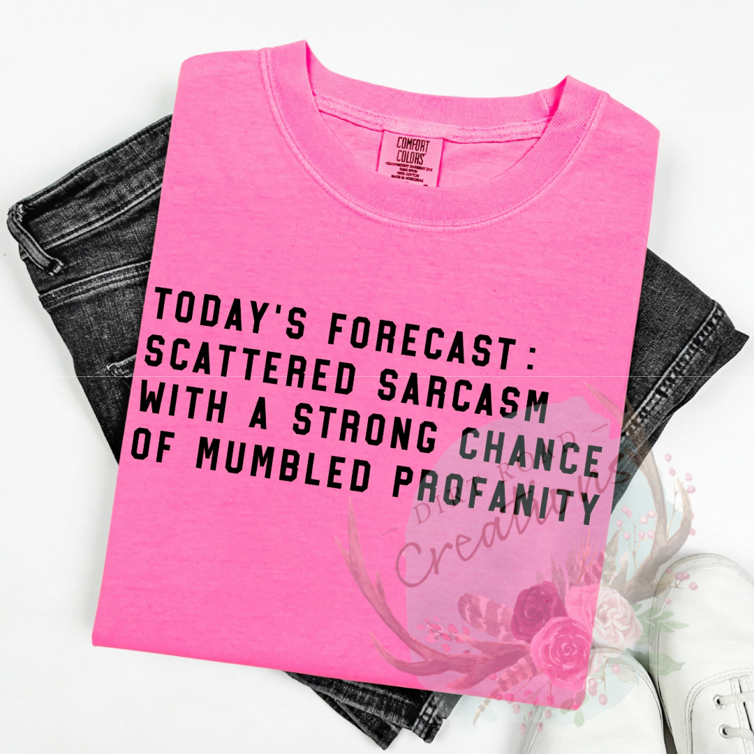 Todays forecast: screen print tee