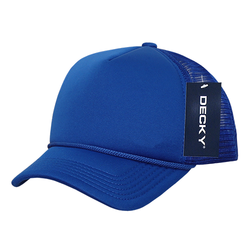 Decky 7010 - Kids, Youth Trucker Foam Hats, Mesh Back - 7010: Navy/White