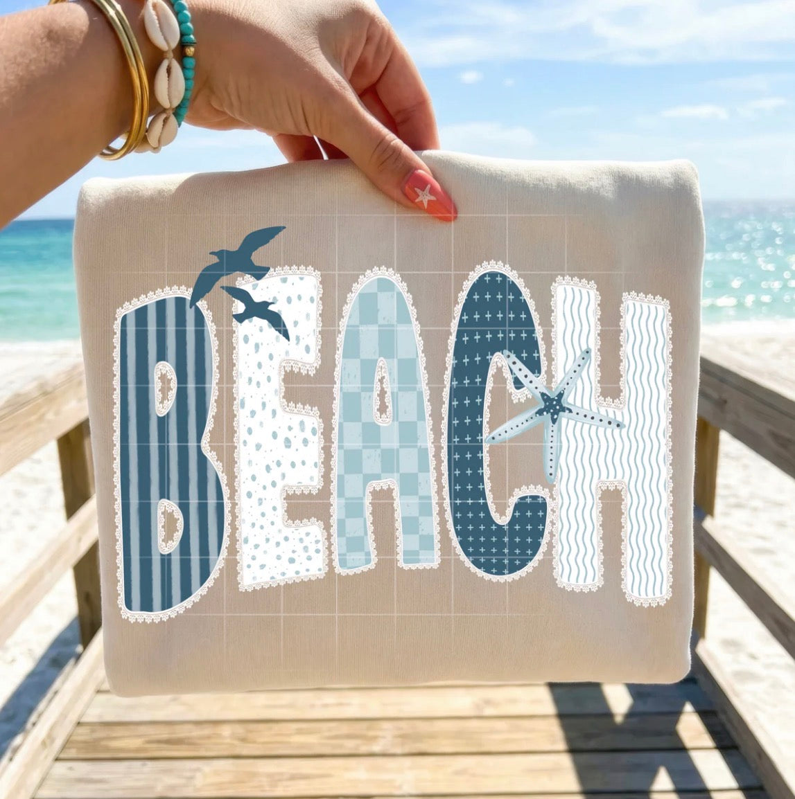 Beach graphic tee