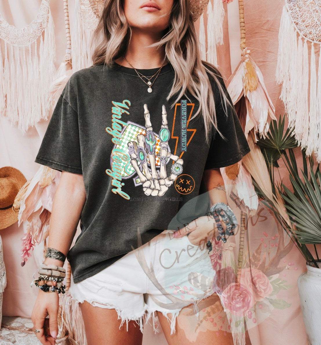 Vintage Cowgirl graphic tee