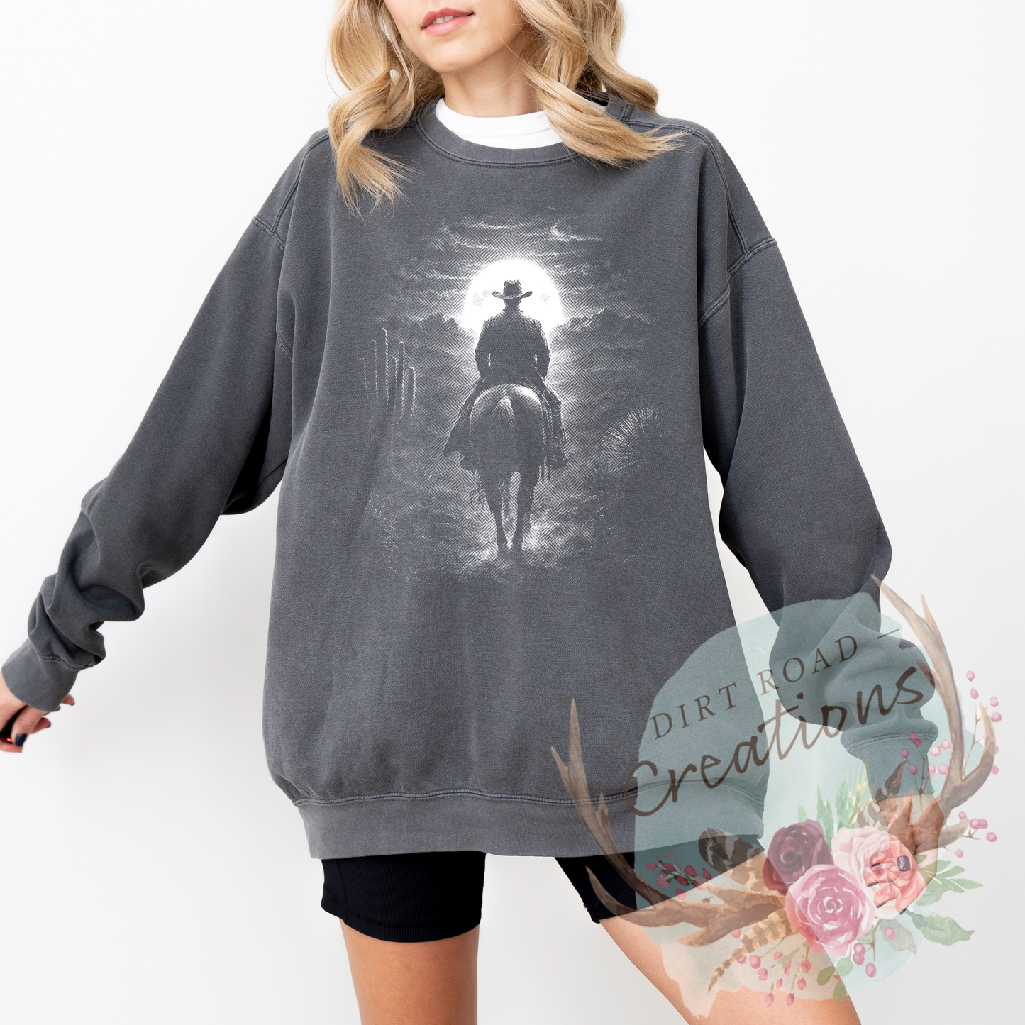 Half tone night rider sweatshirt