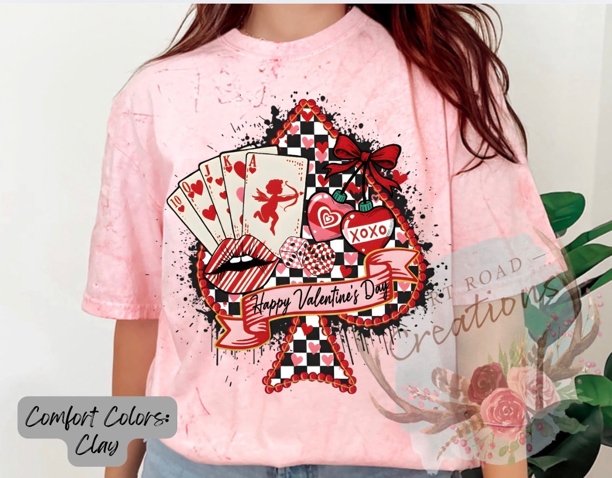 Cupid spade graphic tee