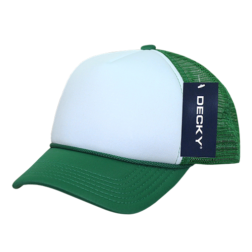 Decky 7010 - Kids, Youth Trucker Foam Hats, Mesh Back - 7010: Cardinal/White