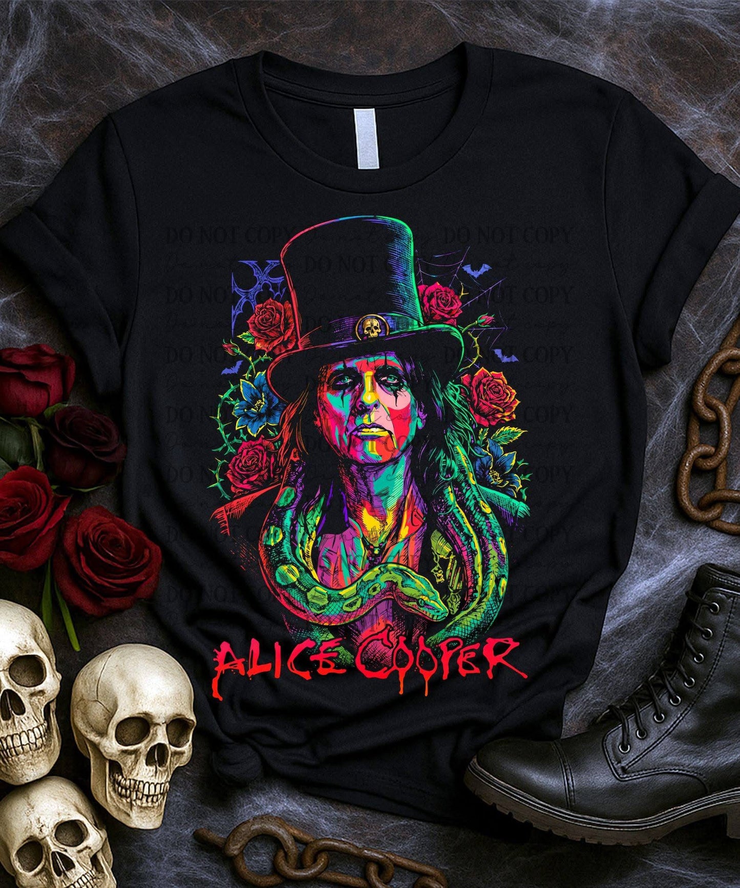Retro Alice Cooper graphic tee