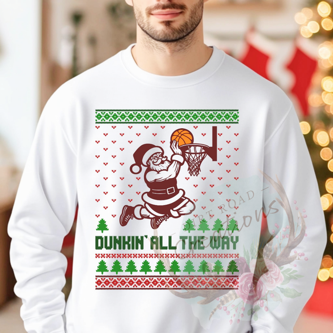 Dunkin all the way graphic Sweatshirt