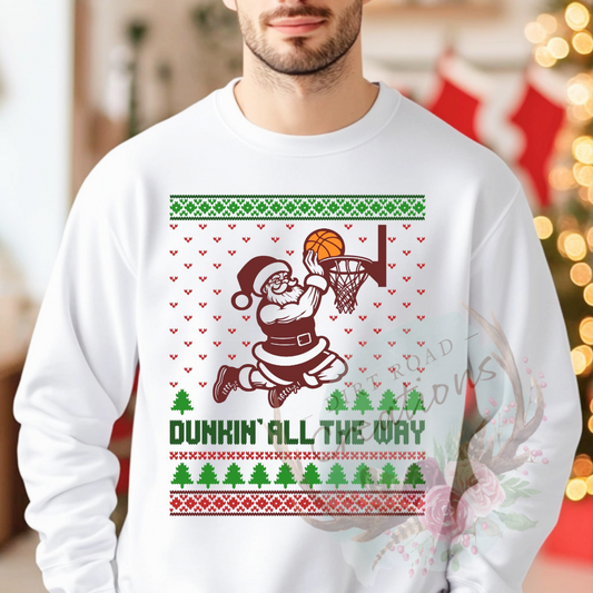Dunkin all the way graphic Sweatshirt