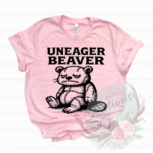 Uneager Beaver screen print TEE