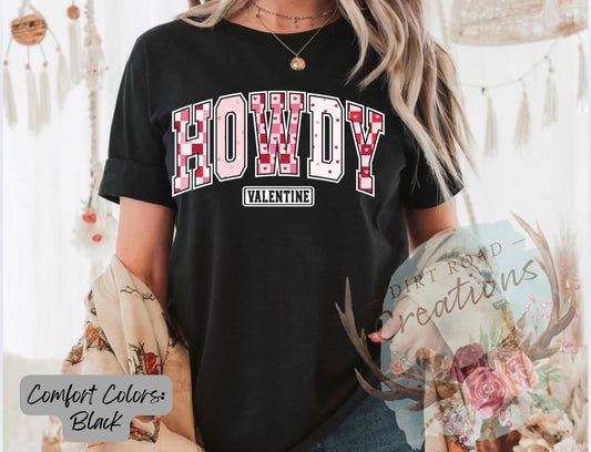 Howdy Valentine graphic tee