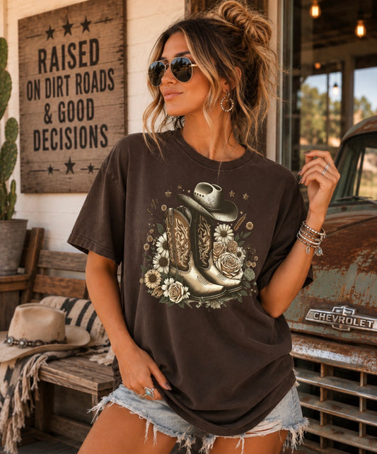 Pretty boots graphic tee
