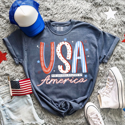 USA America graphic tee