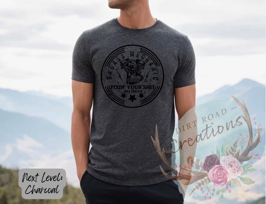 Badass mechanic graphic tee
