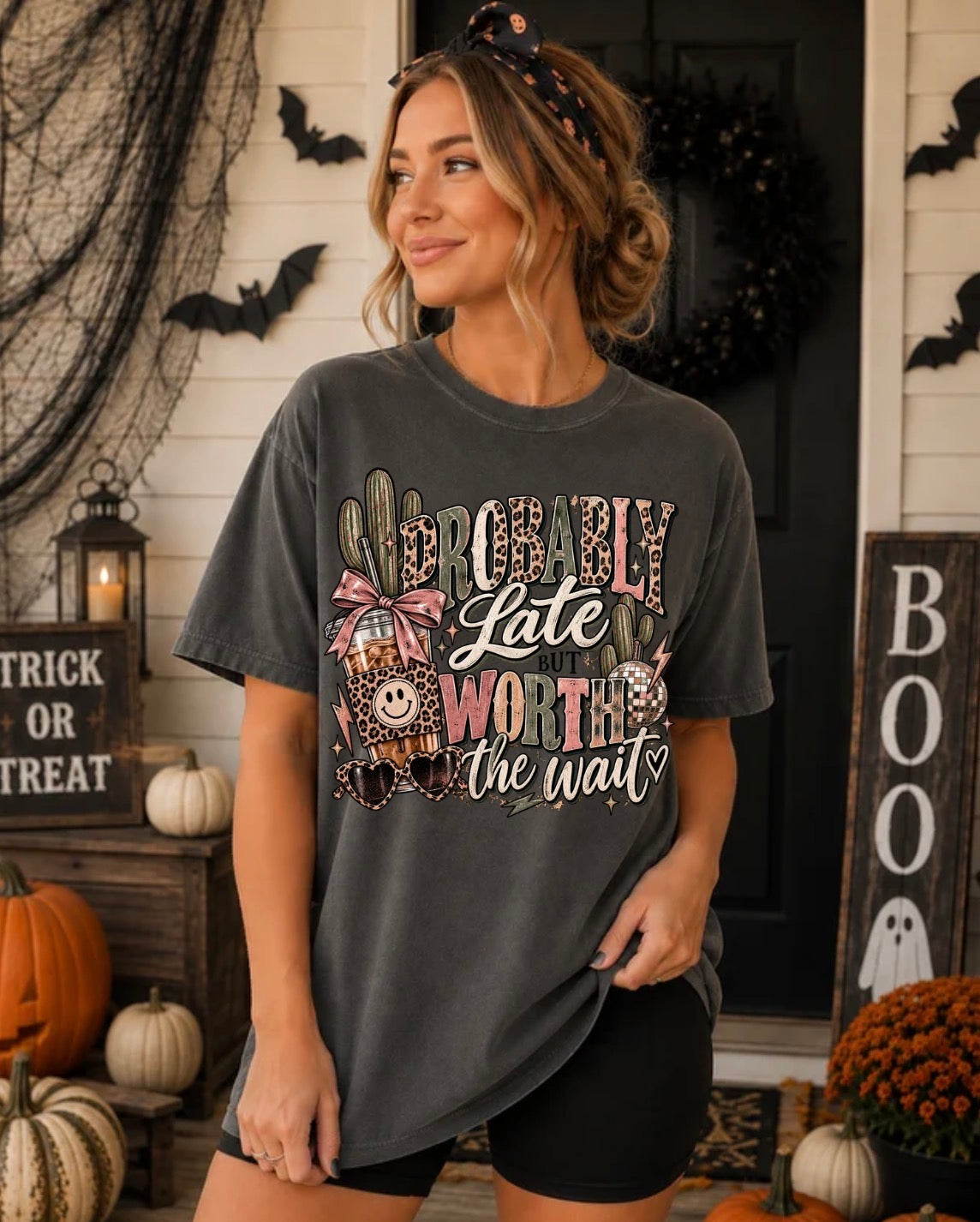Probably late graphic tee