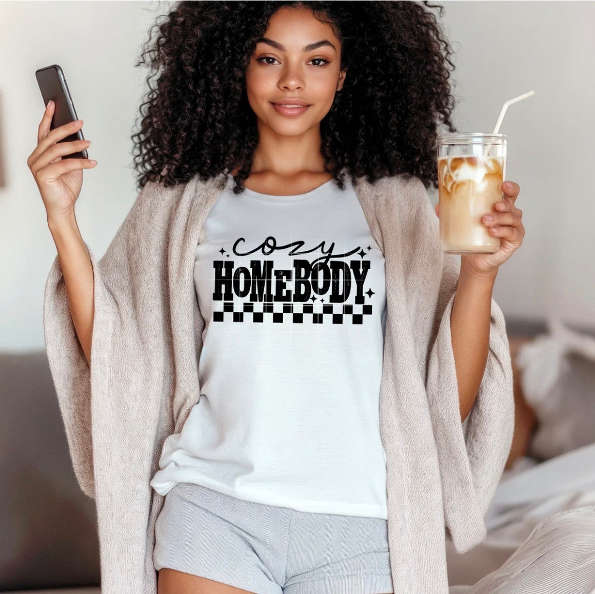 Cozy homebody graphic tee