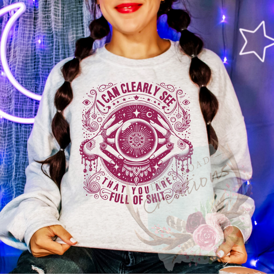I can clearly see screen print Sweatshirt