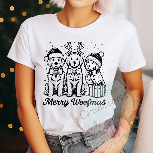 Woofmas screen print tee
