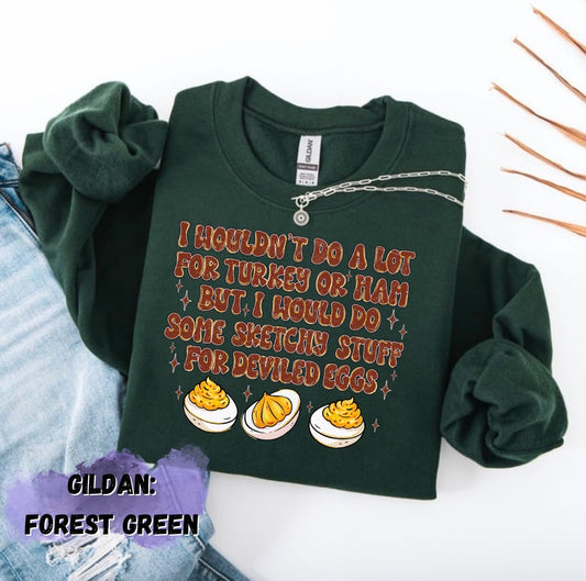 Deviled eggs sweatshirt