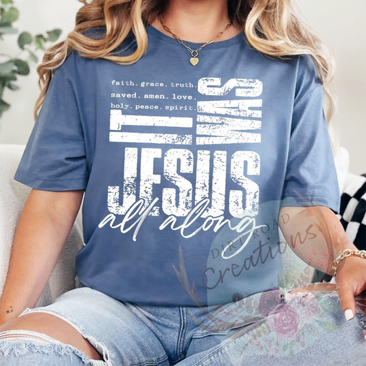 It was Jesus screen print sweatshirt