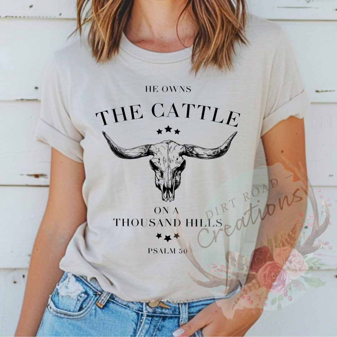 The cattle screen print tee