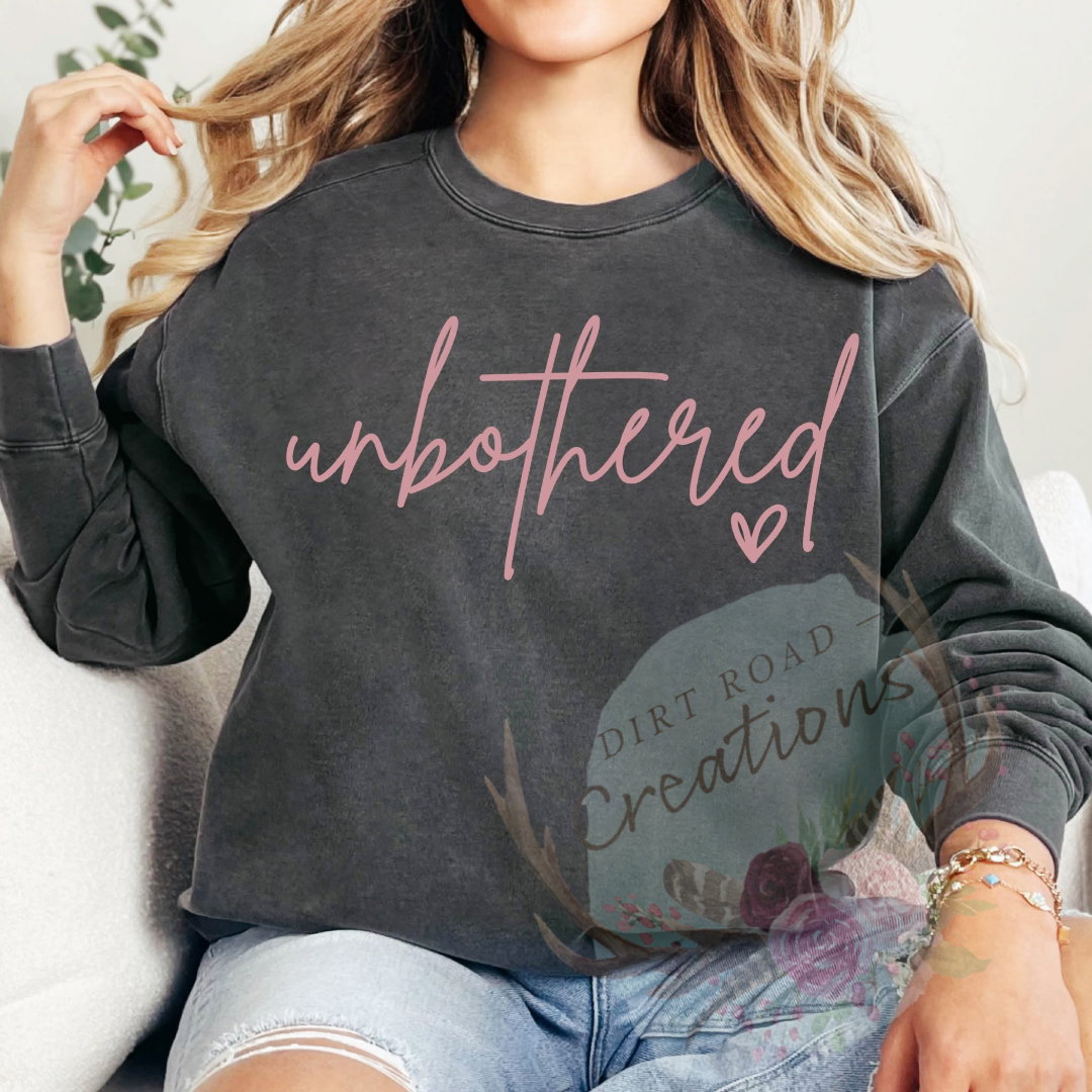 Unbothered screen print tee