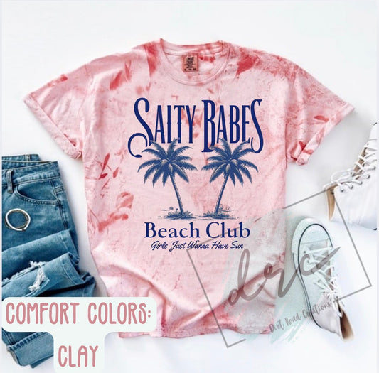 Salty babe graphic tee