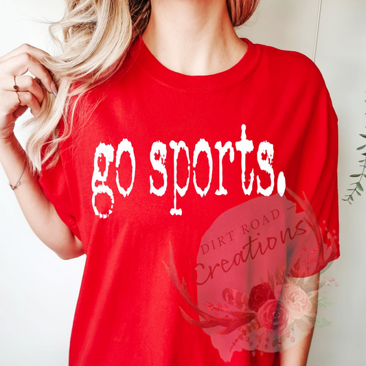Go sports screen print TEE