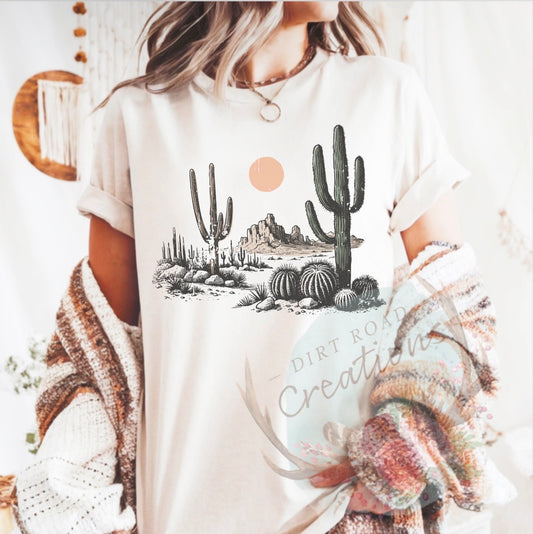 Desert graphic tee