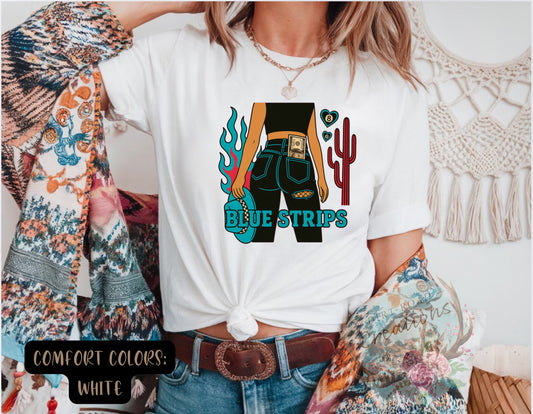 Blue Strips Tee