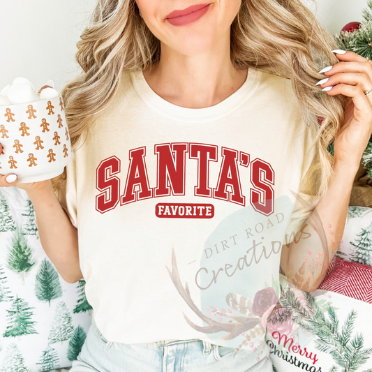 Santas favorite screen print Sweatshirt