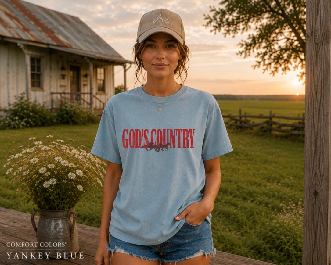 Gods country graphic tee