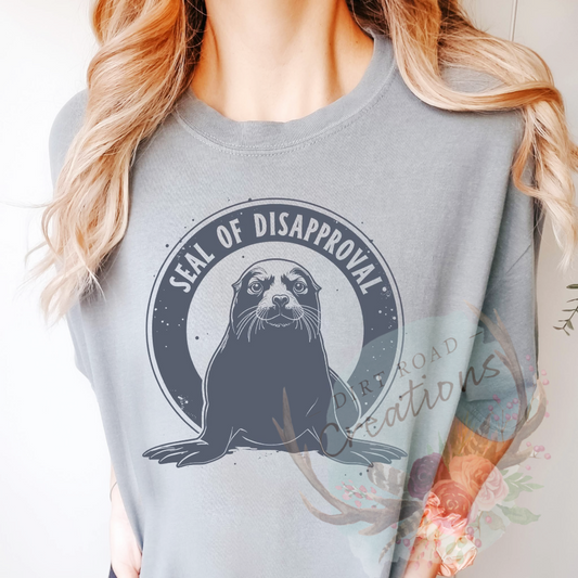 Seal of disapproval screen print TEE