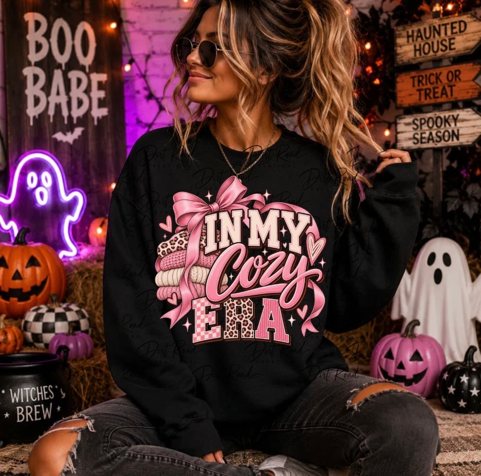 In my cozy era sweatshirt