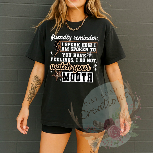 Watch your mouth graphic Sweatshirt
