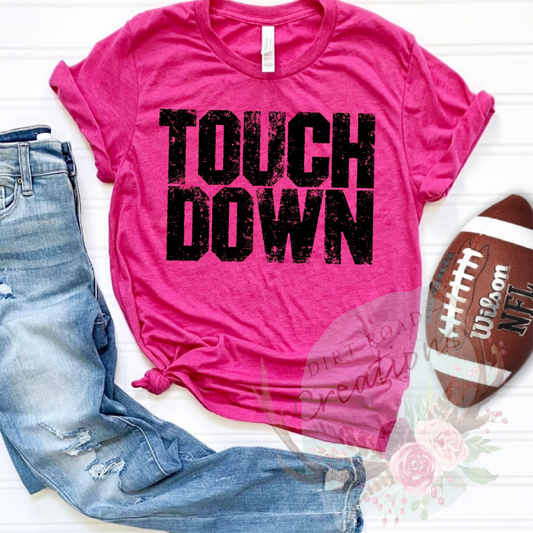 Touch Down screen print tee