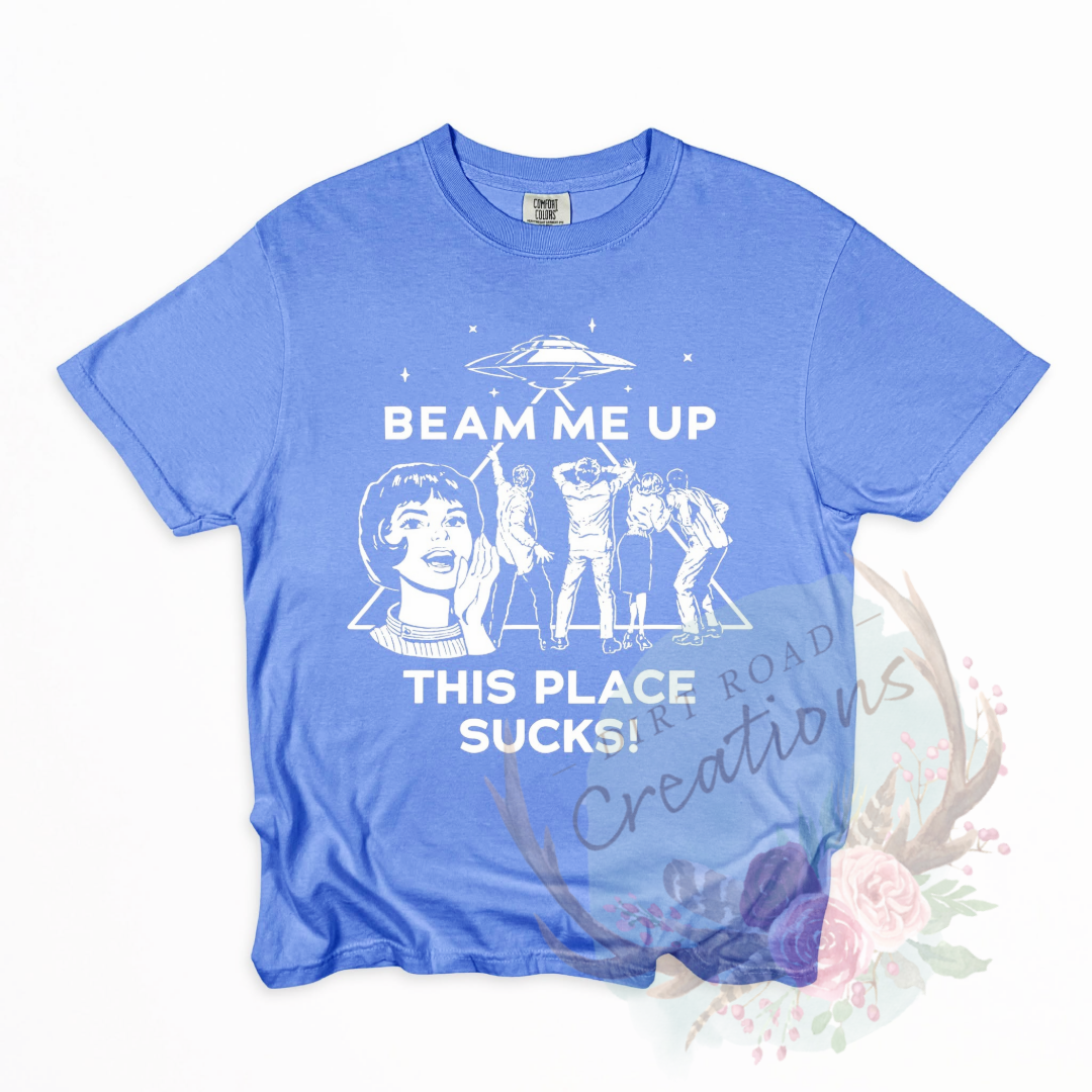 Beam me up screen print Sweatshirt