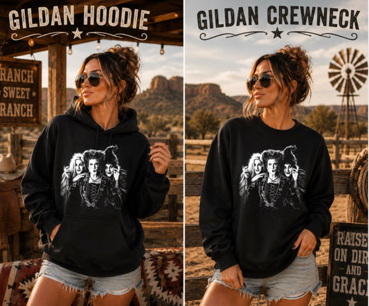 HC ladies halftone sweatshirt (dark color only)