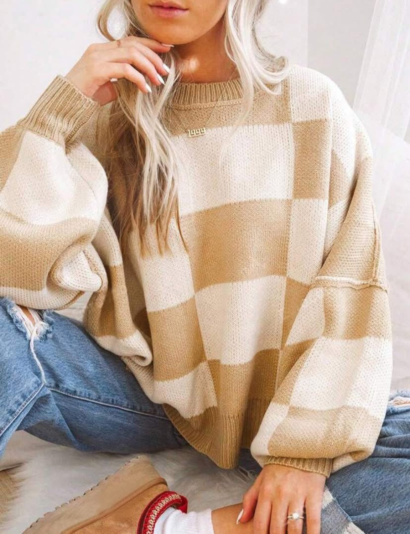Preorder: Cozy Checker Sweater