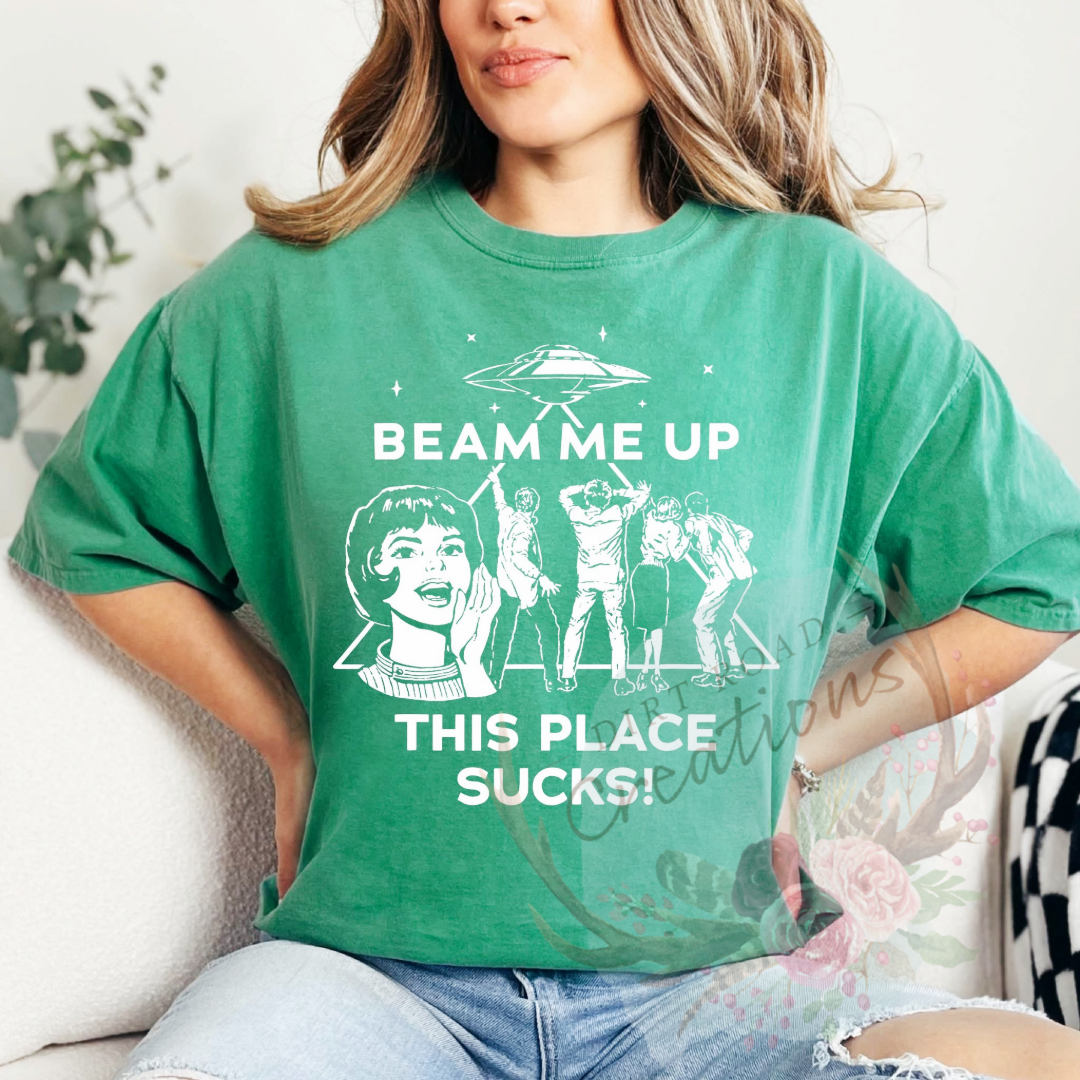 Beam me up screen print Sweatshirt
