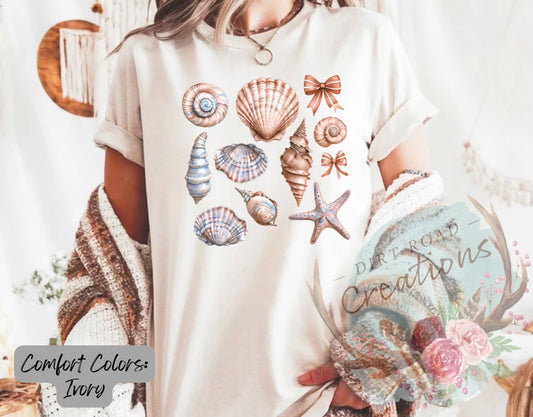 Seashells graphic tee