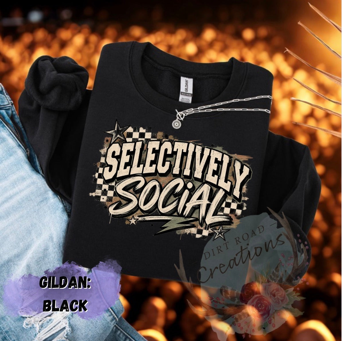 Selectively social sweatshirt