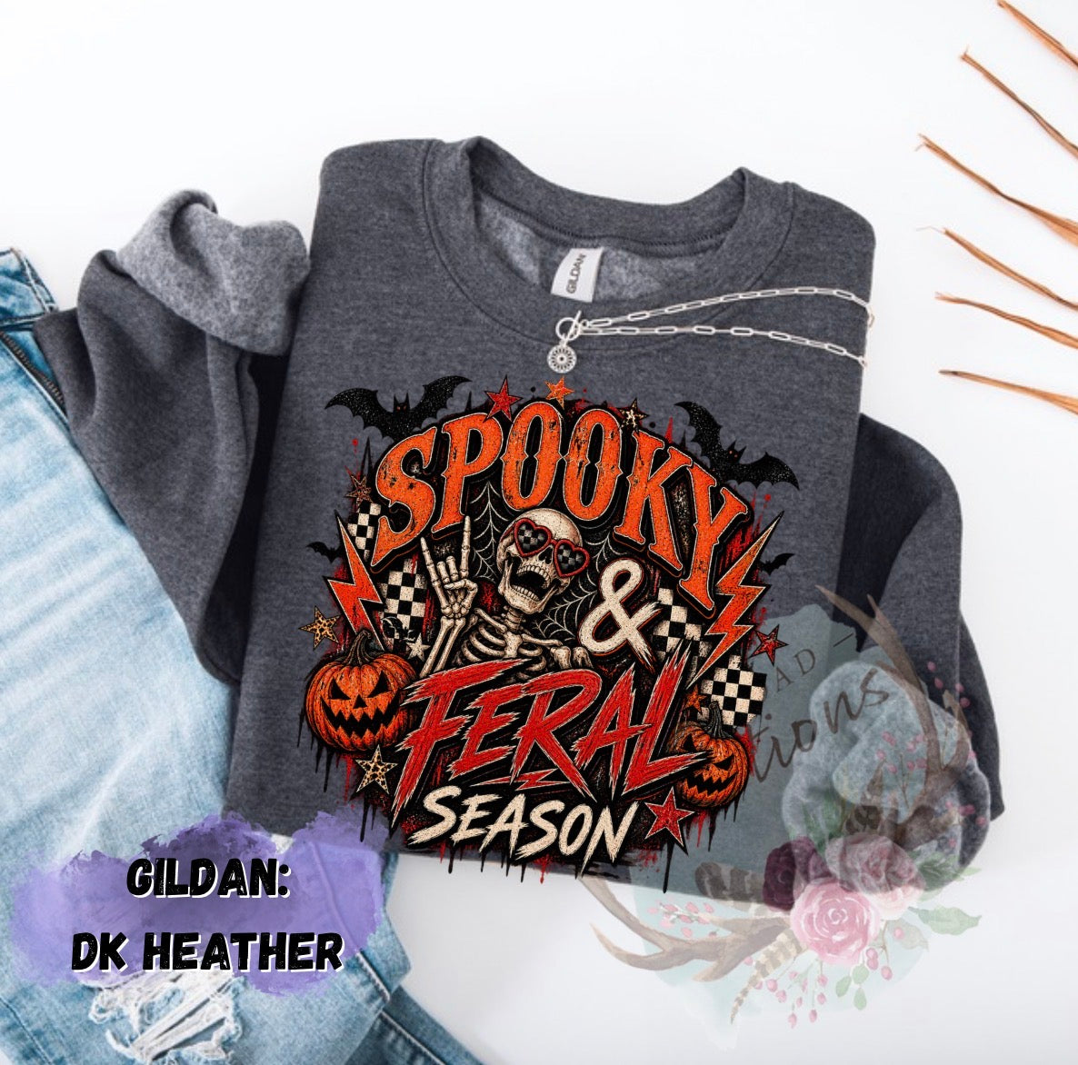 Spooky and feral season sweatshirt