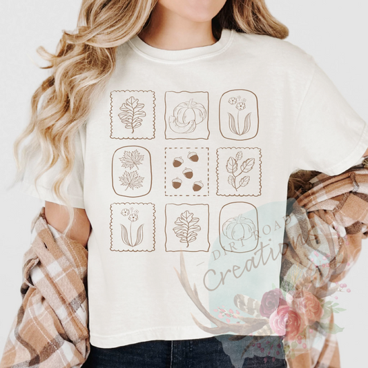 Fall plants screen print TEE