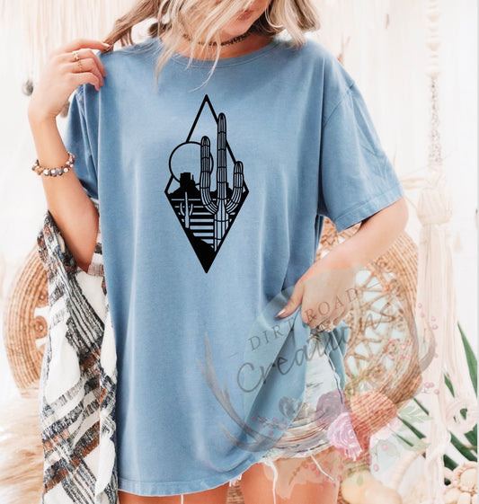 Triangle graphic tee