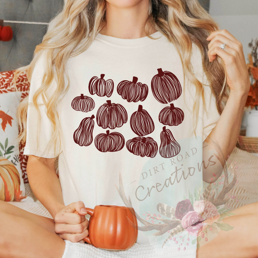 Pumpkins screen print TEE