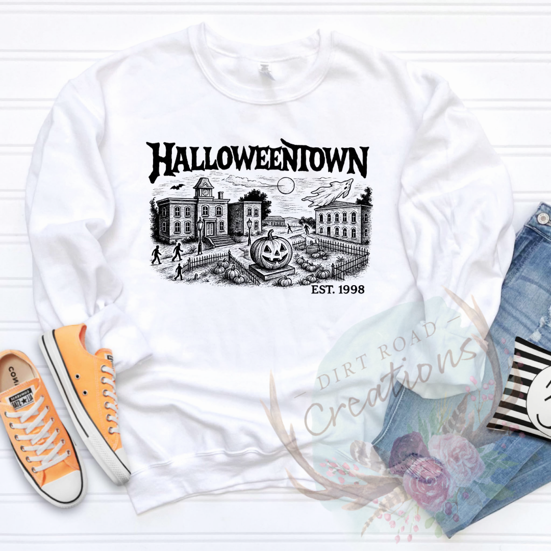 Halloweentown screen print TEE