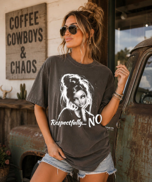 Respectfully NO graphic tee (dark color tee only)