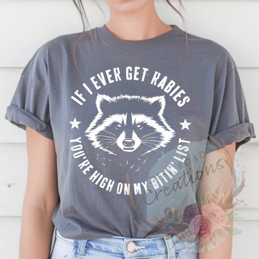 Rabies screen print TEE