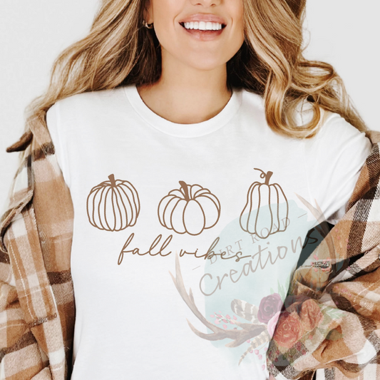 Fall vibes screen print TEE