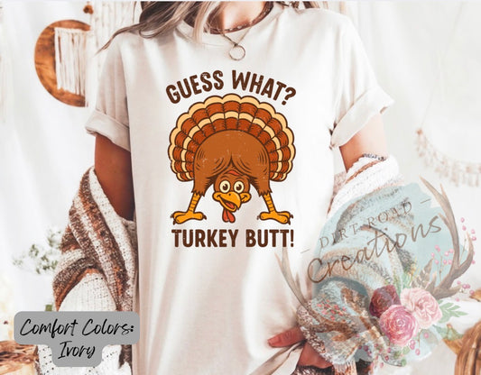Guess what graphic tee