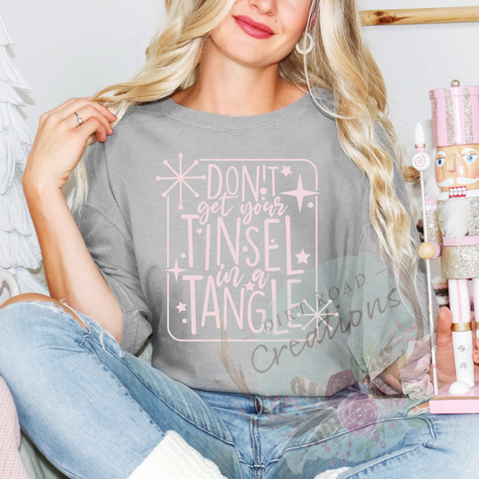 Tinsel in a tangle screen print Sweatshirt